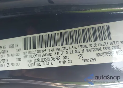 2013 Jeep Wrangler Unlimited Sahara из США, поврежденный, VIN 1C4BJWEG2DL609786